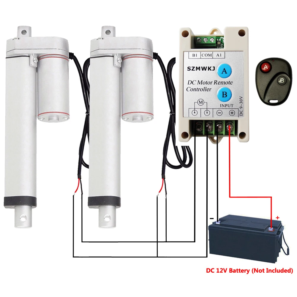 2 линейных привода 200 мм 8 &quot ход Н фунта с беспроводным пультом дистанционного
