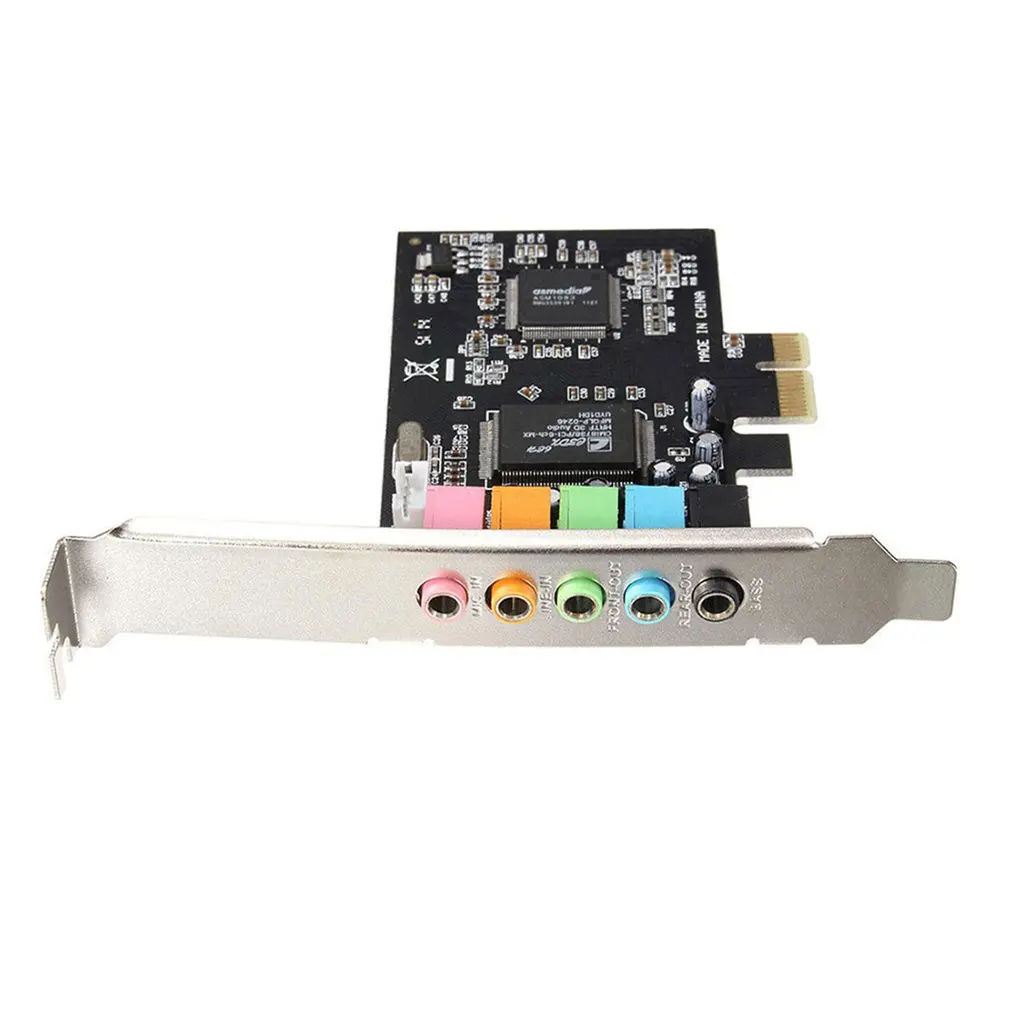 PCI Express PCI-E 5 1 Ch 6-канальная PCIE аудио цифровая звуковая карта адаптер CMI8738 |