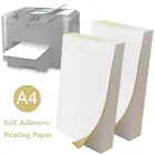 Бумага для принтера А4, 100 листов, самоклеящаяся, белая, для лазерного принтера, наклейки для струйного принтера, 100 шт., для офиса, школы
