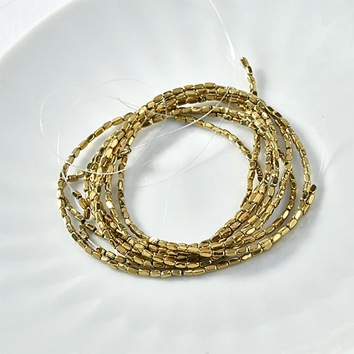 Нестандартные мини рисовые бусины с цветным покрытием прямые браслеты ручной