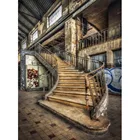 Реквизит для фотосъемки Nitree, Виниловый фон для фотосъемки с изображением оставленных электростанций, лестниц