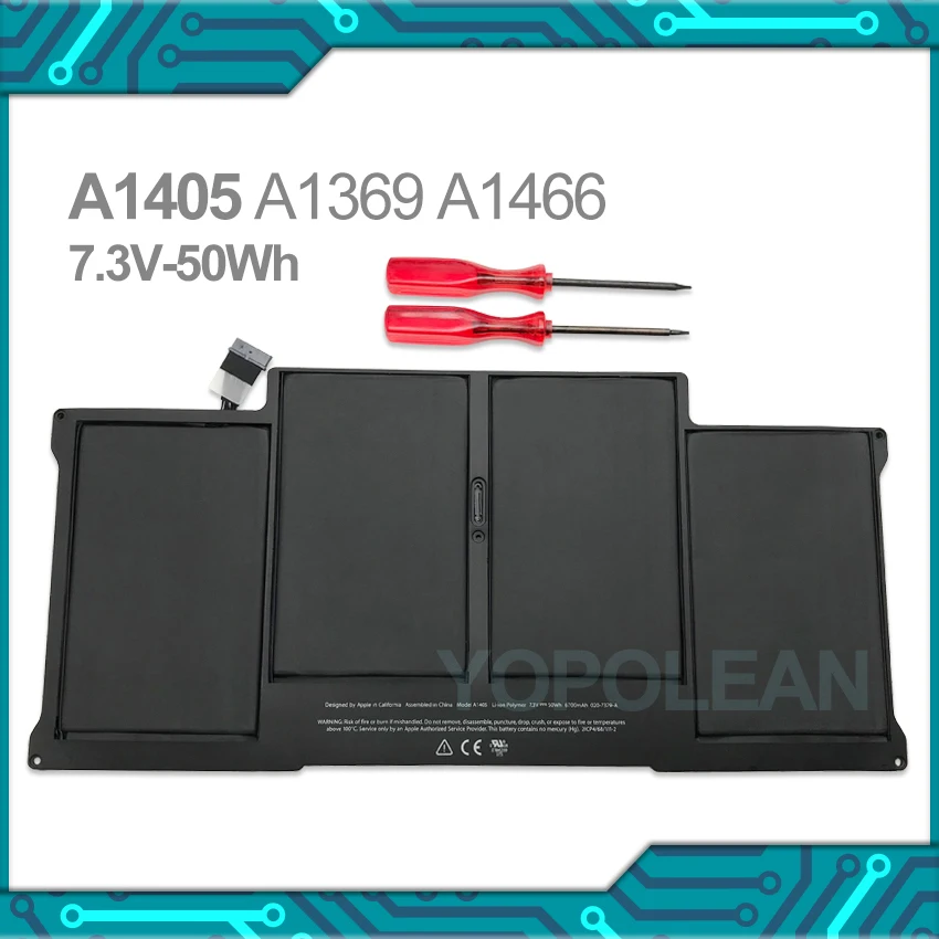 Новый ноутбук 7 3 В 50 Втч A1405 Аккумулятор для MacBook Air 13 &quotA1466 A1369 2011 2012|Компьютерные
