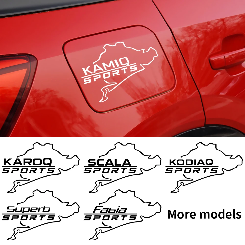 Креативные автомобильные стикеры топливный бак Кепки украшения Наклейка для Skoda