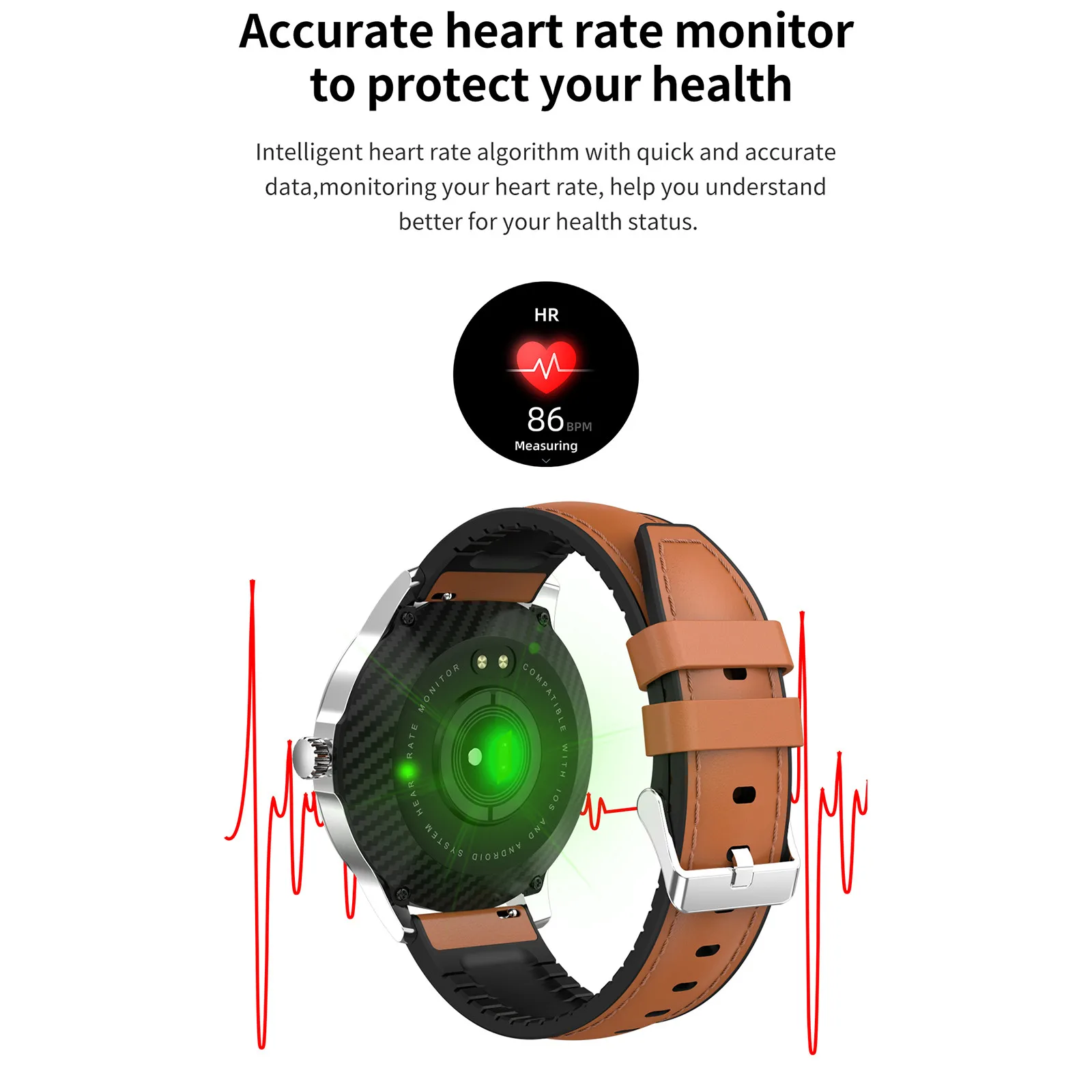 

Smart Watch Waterproof Bracelet Sport Fitness Sleep Monitor For Android iOS