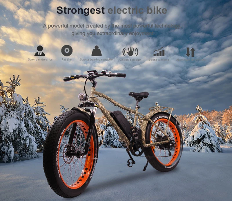 EZBIKE 26 дюймов, электровелосипед 48 В 14ah батарея Электрический горный велосипед 750 Вт двигатель cynegetic EBike мощный электрический велосипед