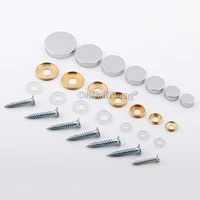 new arrival 200pcs pure brass advertising nails fixed screws acrylic billboard sign glass mirror nails decorative caps chromed