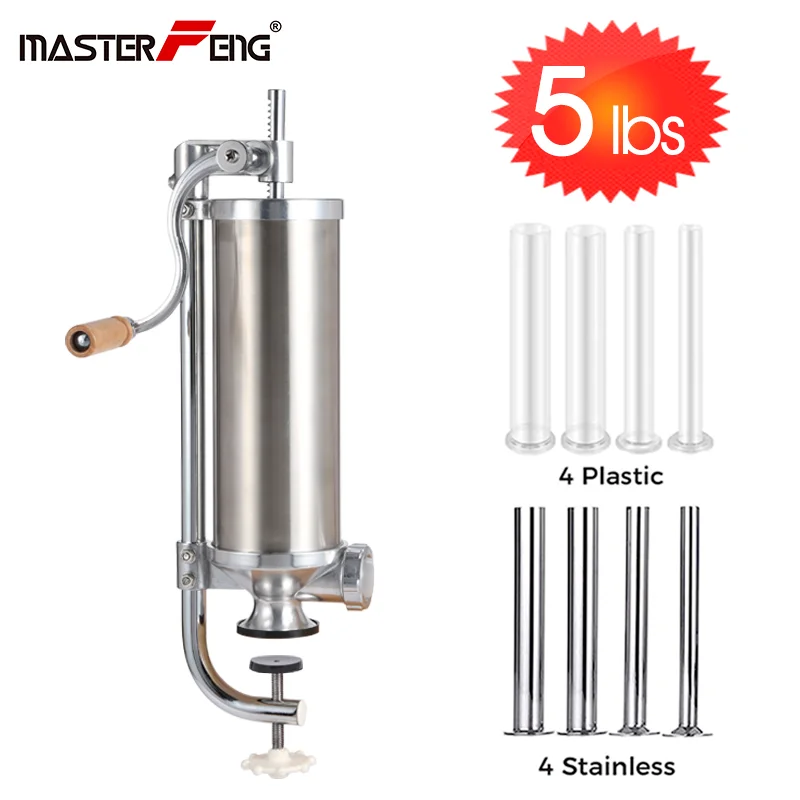 2 5 кг/5 фунтов Ручной колбасный шприц из нержавеющей стали вертикальная машина