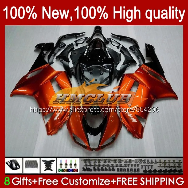 

Тюнинг-пакет для KAWASAKI NINJA 600CC ZX 6R ZX-636 ZX6R 07 08 76No.24 блеск оранжевый ZX-6R ZX600 ZX636 ZX 636 6 R 2007 2008 Обтекатели