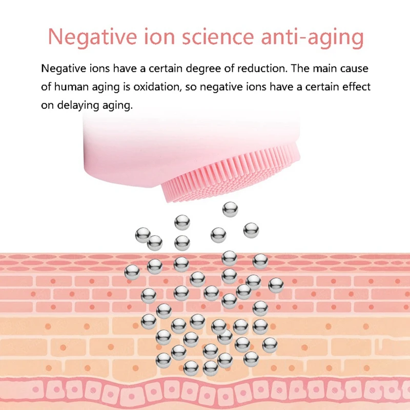 

Facial Cleansing Brush, Jade -Silicone Electric Face Brush Waterproof, for All Skin Types (Battery Type)