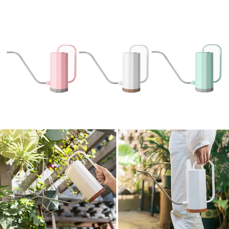 

1.2L Gardening Tools Plastic Plant Sprinkler Practical Watering Can Home Irrigation Flowers Kettle Cylindrical Handle L