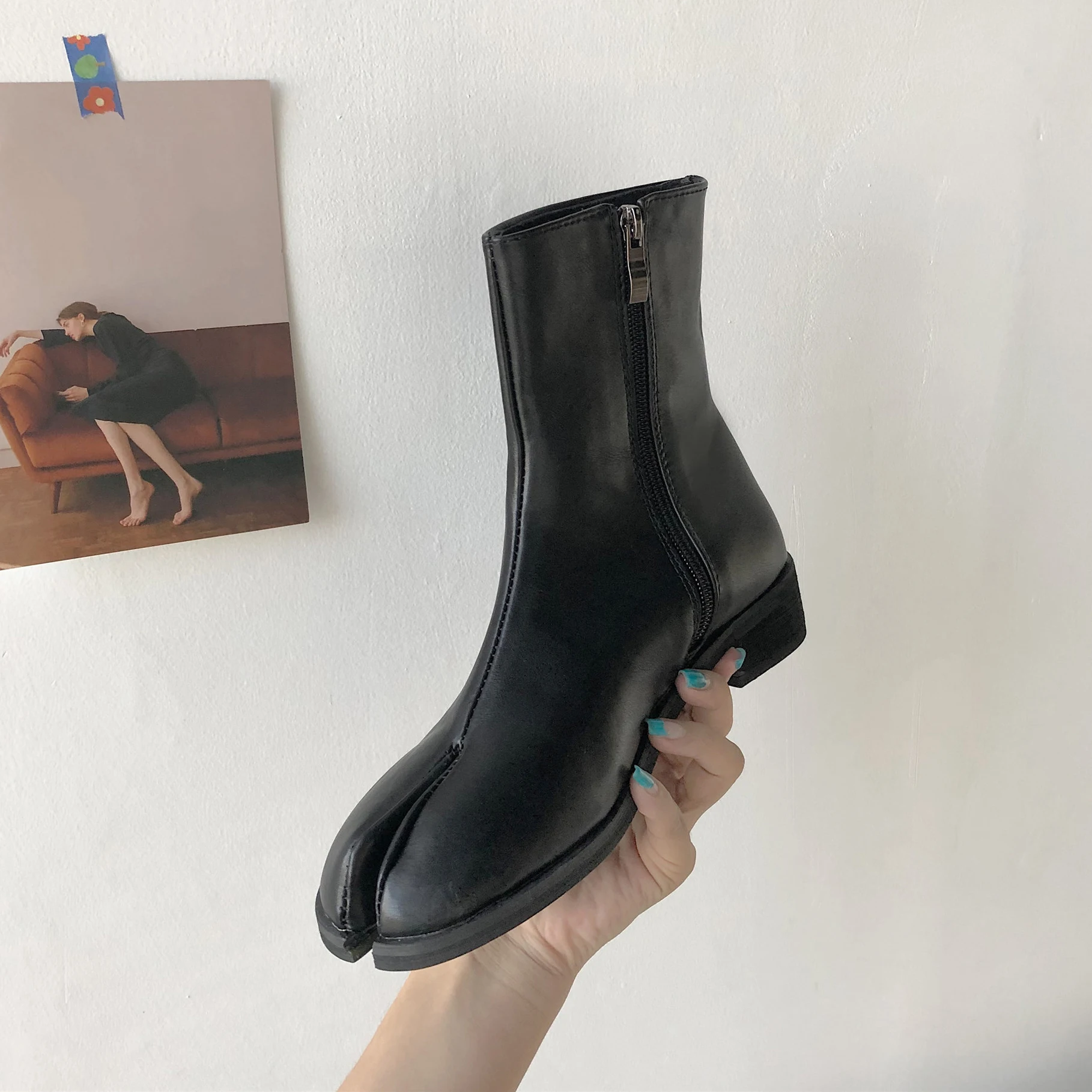 Новинка 2019 года ботинки Челси в японском стиле таби ниндзя фирменный дизайн