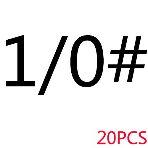 1 0 SIZE 20PCS Все для/рыболовный крючок для ловли карпа/снасти/аксессуары/предметы морской тройной нержавеющий рыболовный крючок набор тройных крючков морской - Цвет: 1 0 SIZE 20PCS