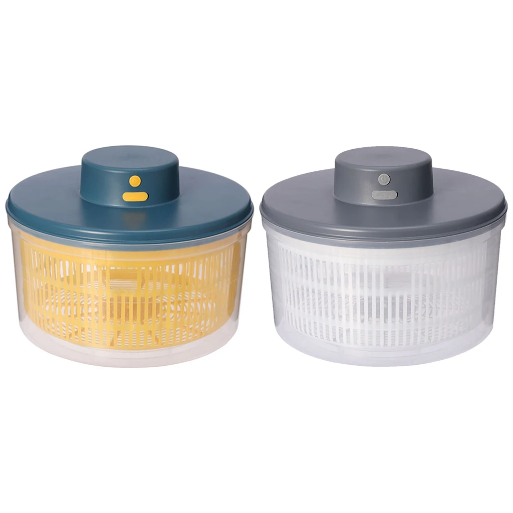 

Convenient Multifunctional Electric Salad Spinner Quick Dry Fruit Tools
