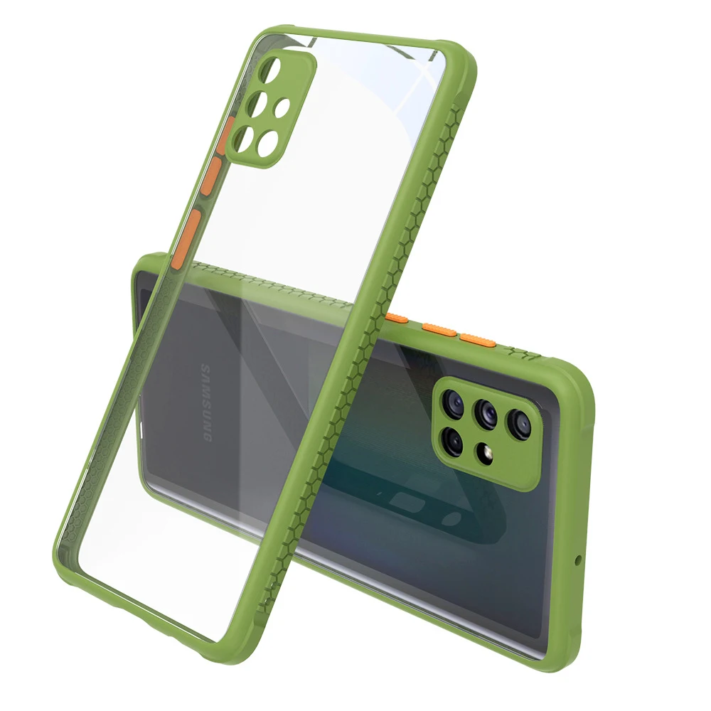 Силиконовый чехол для телефона ПК мягкий прозрачный Samsung Galaxy A51 A71 A70 A50 A21 A31 A50S A30S