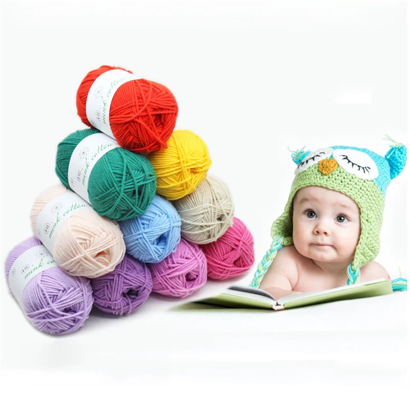 2 шт. пряжа молочного оттенка хлопковая шерстяная детская расческа толстая