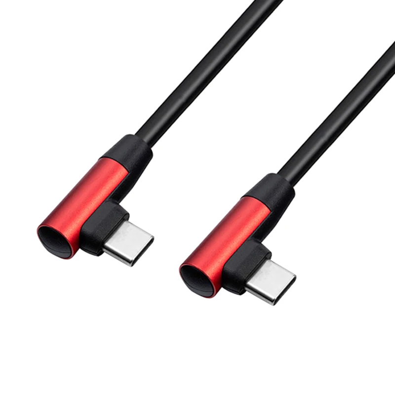 Двойной кабель Type c Угловой для передачи данных под прямым углом 90 градусов 20 В 3 А