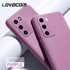 Оригинальный чехол LOVECOM из жидкого силикона для Huawei P40 P30 Pro P40 Lite Mate 30 20 Pro, роскошный чехол-накладка на заднюю панель телефона