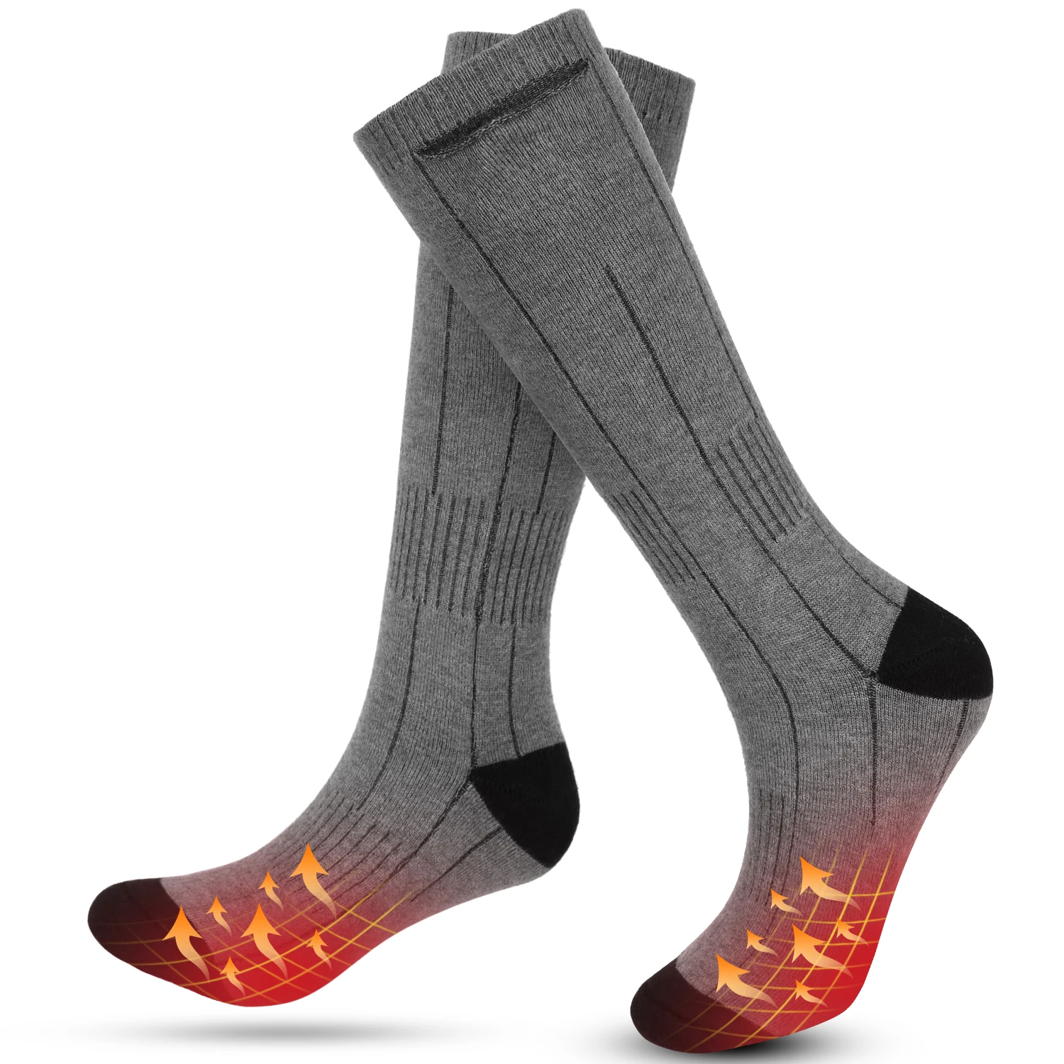 

Heating Socks Rechargeable Electric Heated Socks Waterproof Battery Powered Heat Socks Portable with 3 Level Temperature Setting