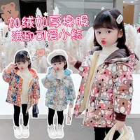 girls babys kids down jacket coat 2021 classic warm plus thicken winter autumn cotton%c2%a0outerwear hooded childrens clothing