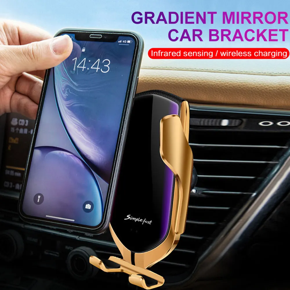 Держатель для телефона FLOVEME Qi GPS 10 Вт с автоматическим зажимом|Подставки и