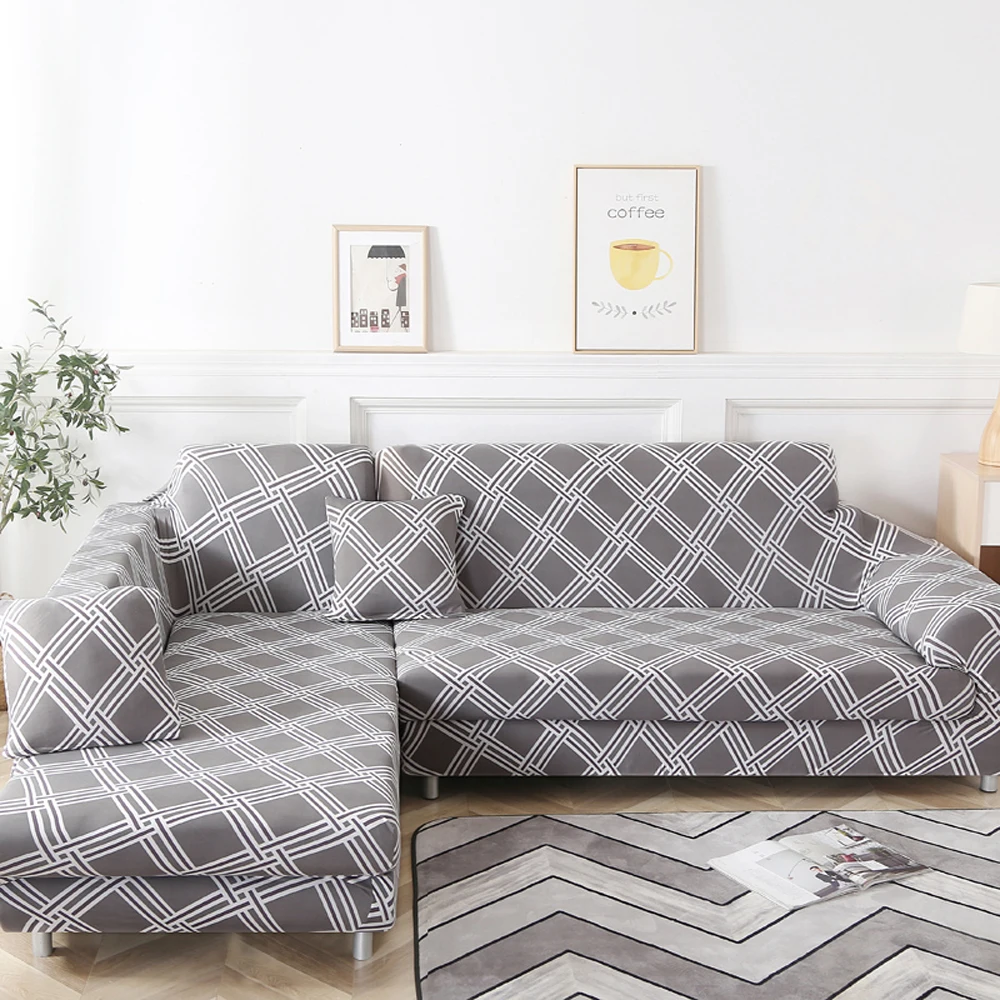 2 шт. Чехлы для углового дивана l образный диван гостиной секционный шезлонг Чехол