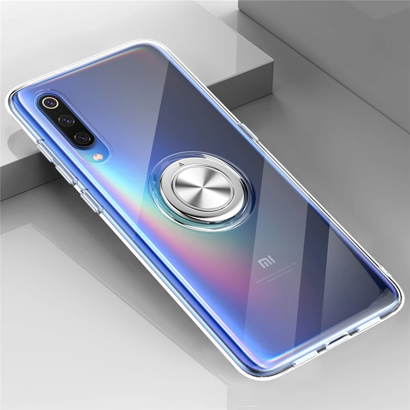 Прозрачный мягкий силиконовый чехол для Xiaomi Mi 9 8 Mi9 Mi8 автомобильный держатель с