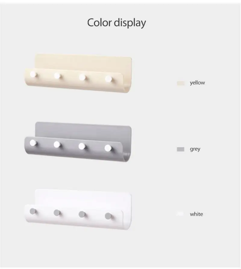 

Wall-mounted Single Hook Small Hook Bathroom Wall Coat Hook Bathroom Towel Hook Coat Hook Punch-free Hanger