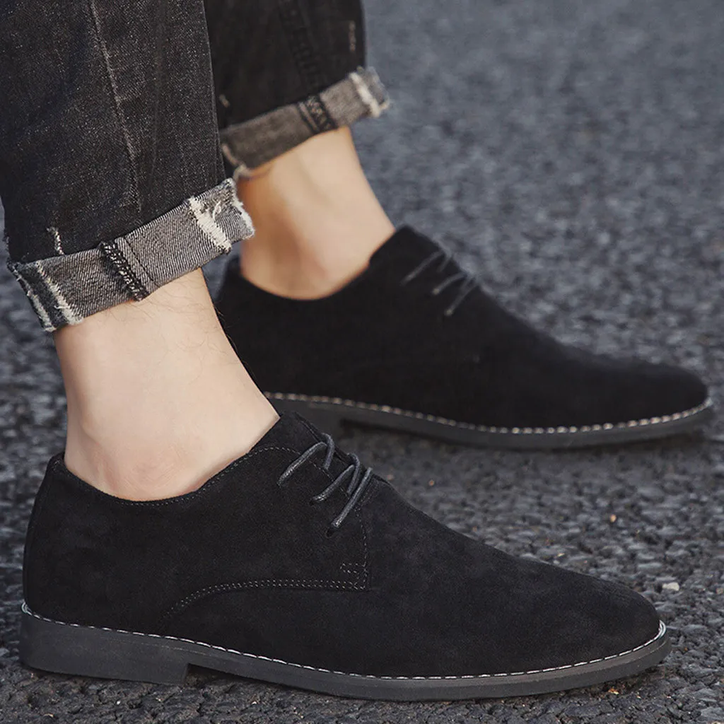 Мужская повседневная обувь; зимняя обувь; zapatillas hombre; Мужская Новая модная повседневная обувь с ремешками; английские остроконечные замшевые туфли в деловом стиле