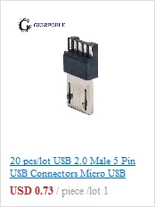 20 шт./партия 4 Pin/5 Pin Micro USB разъем USB штекер мужской разъем порт Jack хвост Sockect Разъем терминалы для samsung huawei DIY