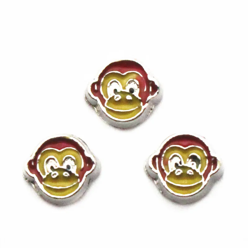 

Новое поступление 10 шт./лот талисманы с принтом «обезьяна» плавающие прелести для того, чтобы держаться на поверхности воды памяти кулон По...