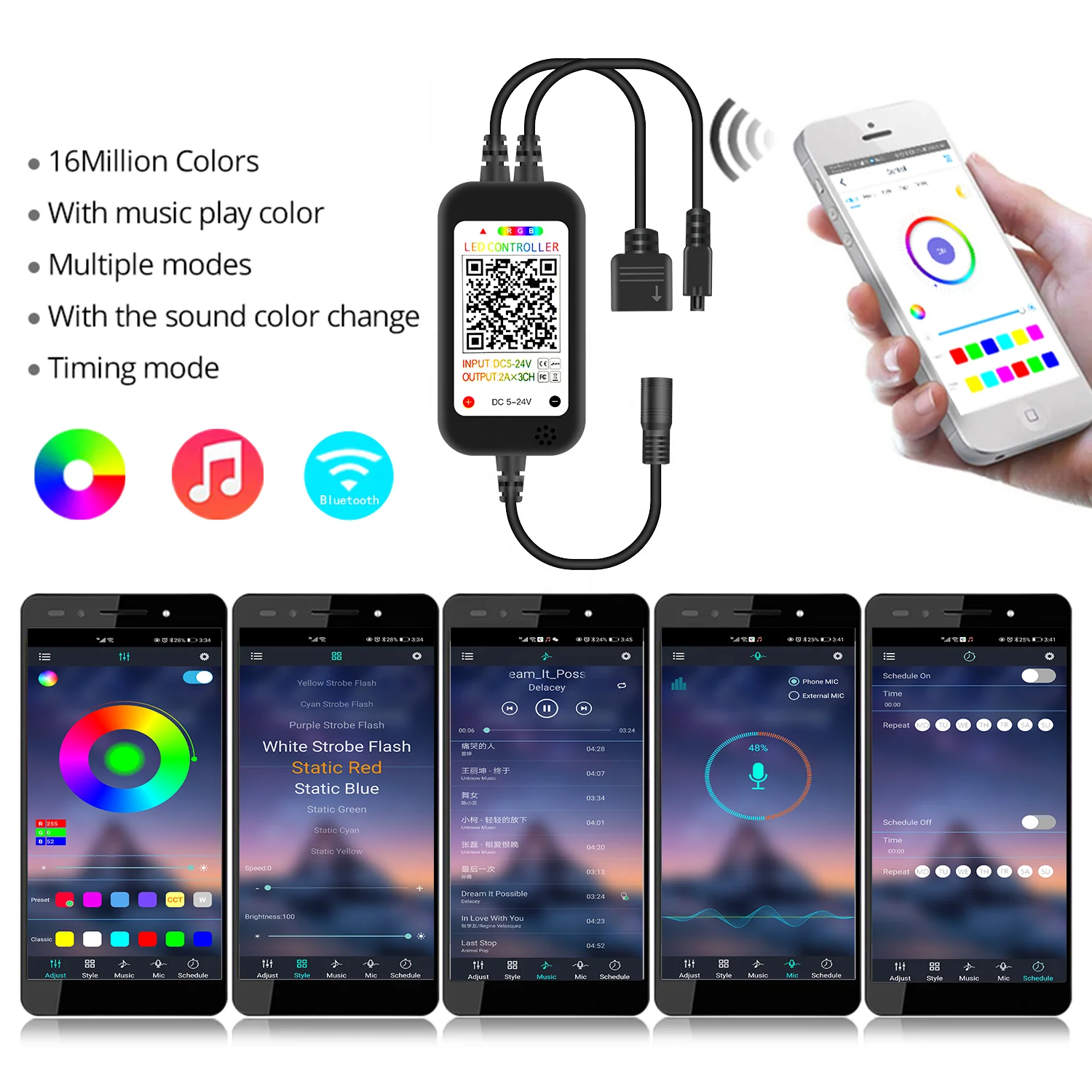 

Новинка 2021, хорошее качество, светодиодная ленсветильник с Wi-Fi, RGB 5050, гибкая лента, светодиодсветильник лента RGB s 5M-20M DC 24V и Wi-Fi контроллер