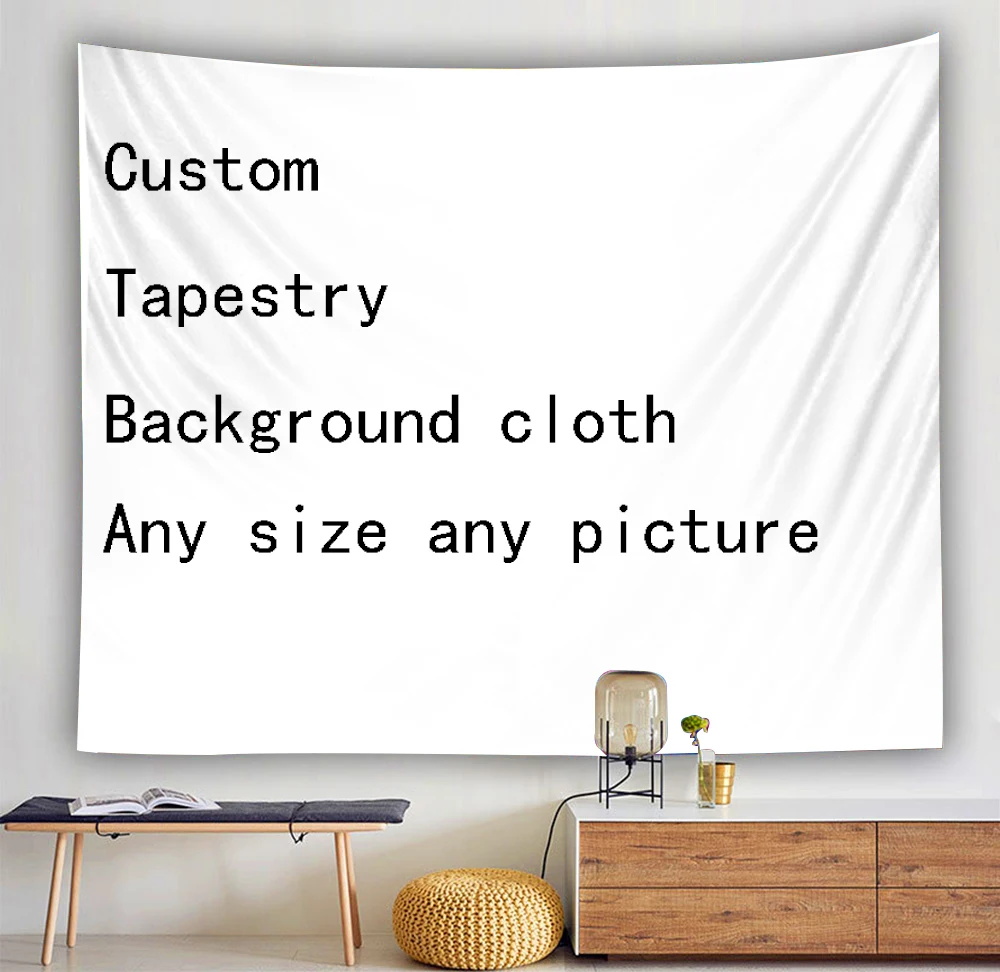 

Custom Tapestry Family Portrait Bedroom Living Room Background Cloth Decorative Wall Wedding Decoration Custom Style