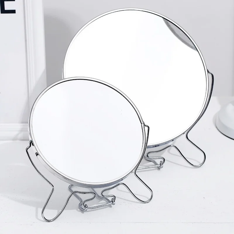 

6 Inch 8 Inch Round Shape Design Metal Small Mirrors Table Metal Makeup Mirror Metal Mirror