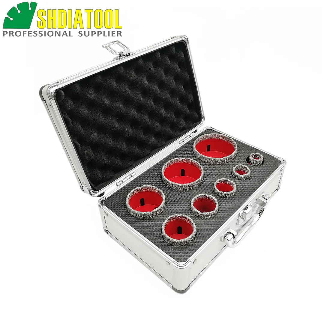 

SHDIATOOL 8pcs/set Dia 20/25/30/35/40/50/60/68mm Vacuum Brazed Diamond Drill Bit M14 Drilling Core BitsMarble Ceramic Hole Saw