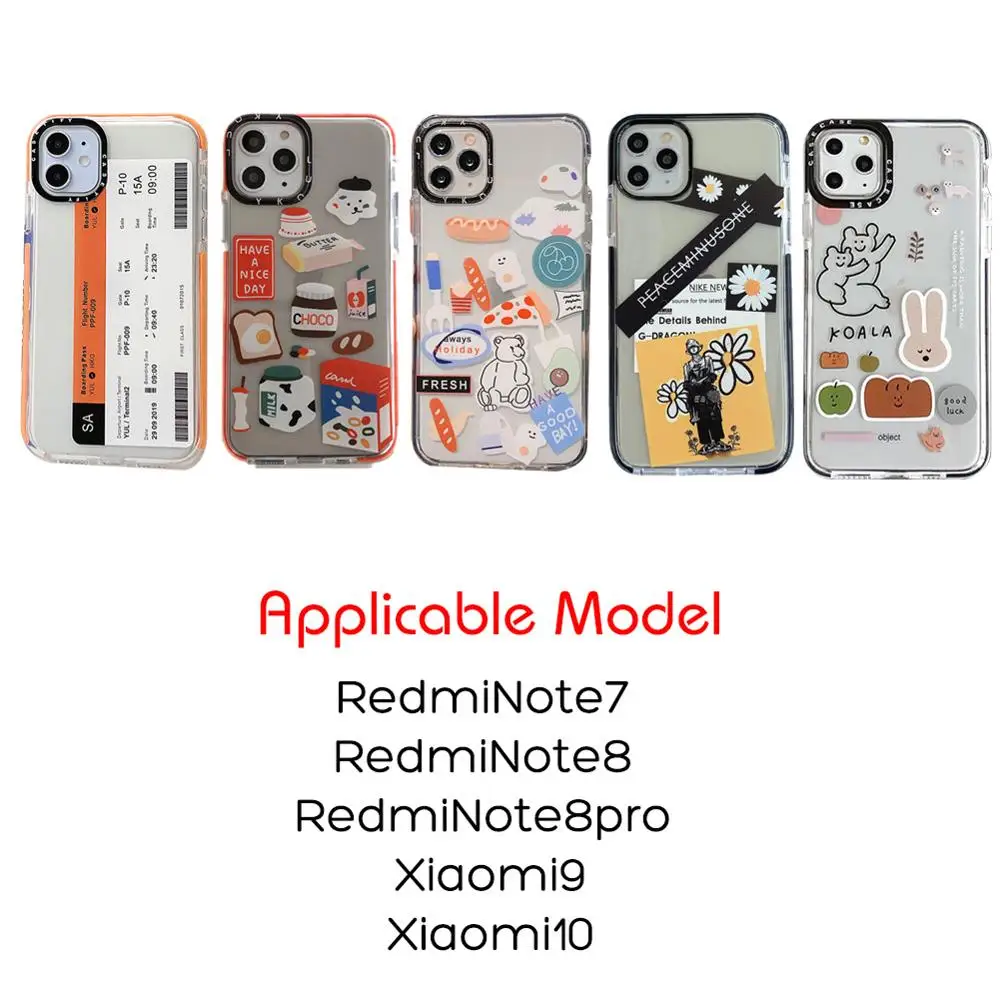 Модный креативный чехол для телефона пары с коллажем посадки на доску Redmi Note 7 8 pro