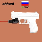 Тактический красный точечный Лазер ohhunt, прицел ласточкин хвост, Пикатинни, рельсовое крепление с дистанционным переключателем давления для охотничьей винтовки для пистолета, ружья