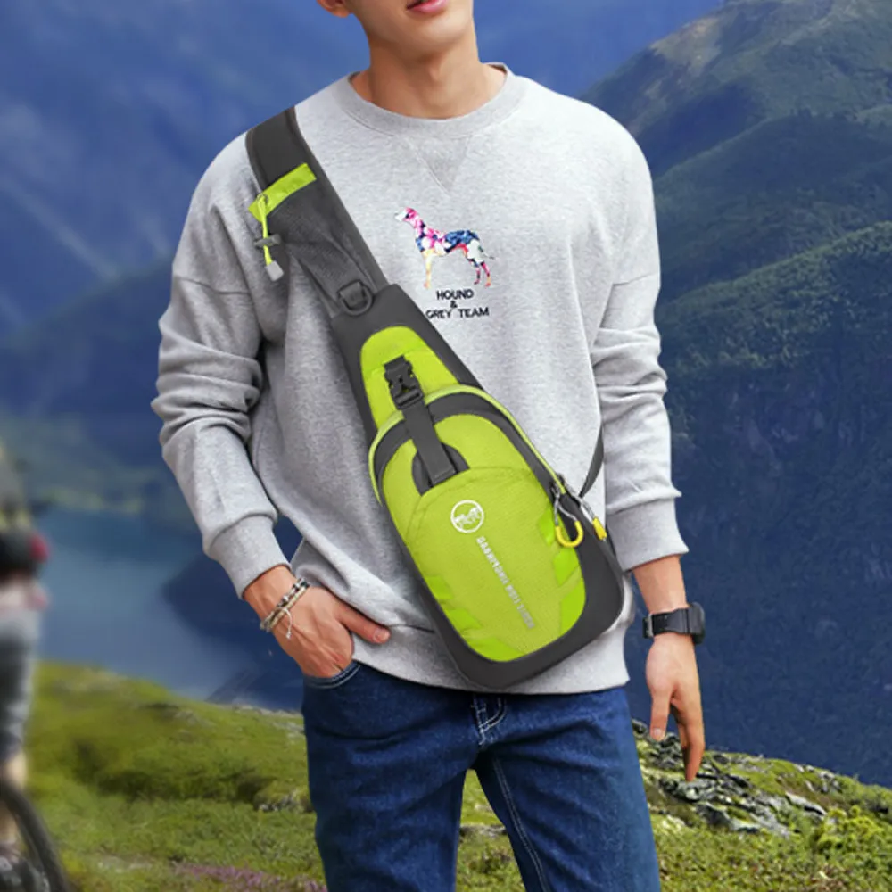 Спортивная сумка унисекс Оксфорд на грудь хит цвет один плечевой ремень заднюю