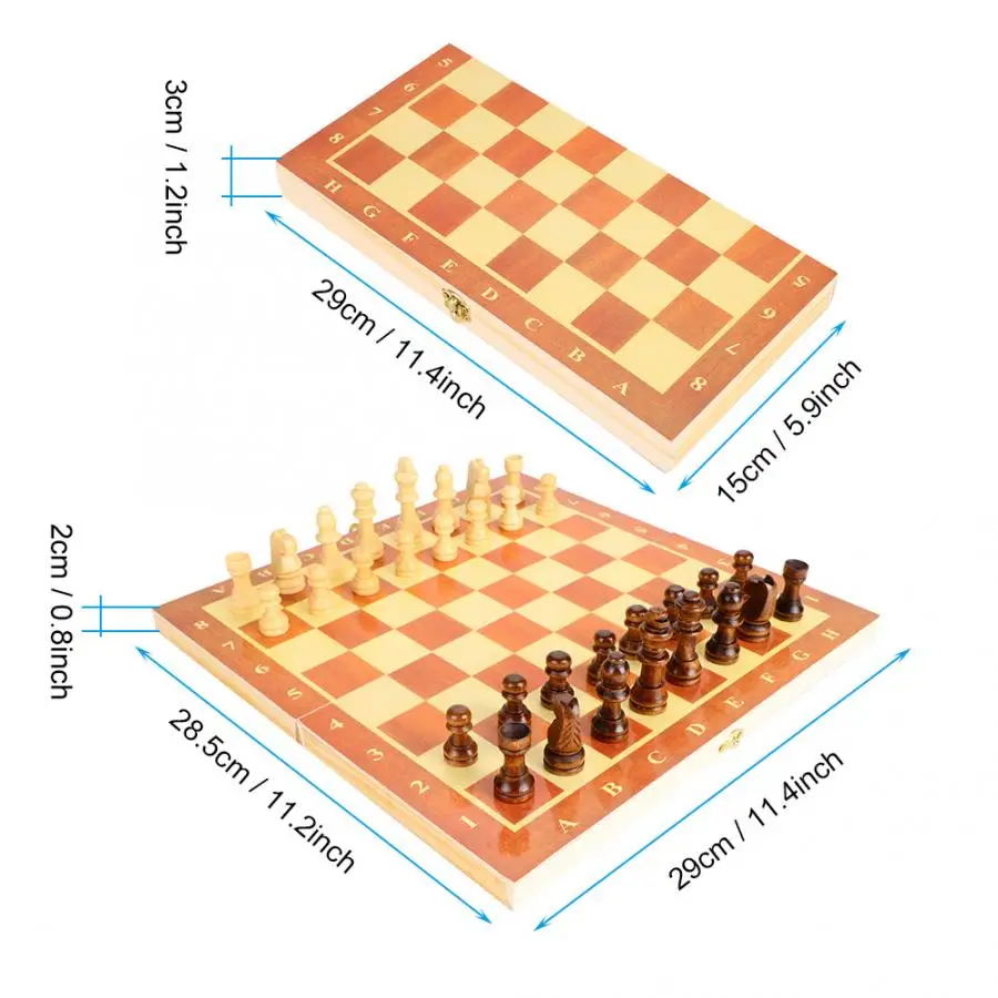 Шахматный набор 1 Набор портативная деревянная шахматная доска складная игра для