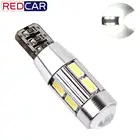 1 шт. Светодиодная лампа T10 W5W 194 168 Canbus без ошибок 10SMD 5630 чипы для Чтения номерного знака габаритная лампа для автомобиля 12 в 6000K