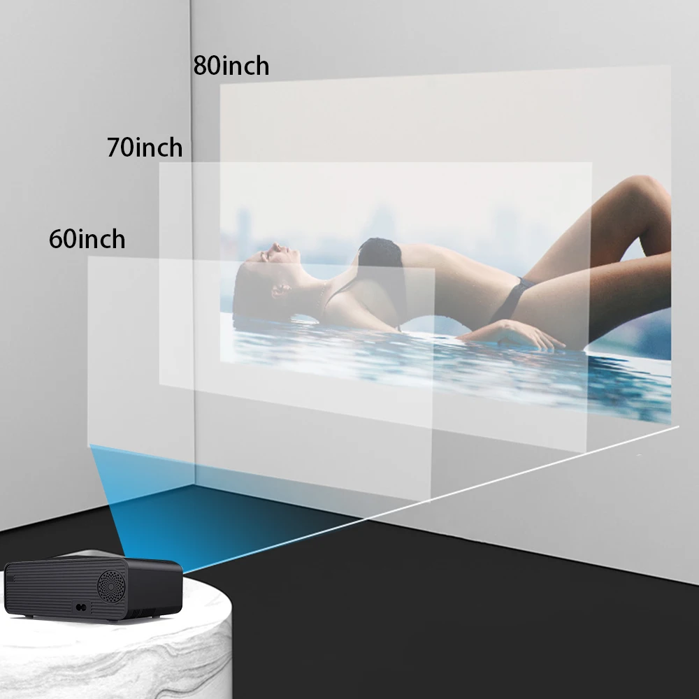 2020 Android проектор WIFI Full HD 1080P 3000 люменов Proyector LCD LED Projetor TV домашний кинотеатр для