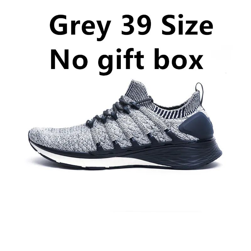 grey 39 no gift box Xiaomi Mijia кроссовки спортивная обувь 3 мужские кроссовки попкорн облако бомба 6 в 1 Uni-moulding 3D Fishbone система блокировки - Цвет: grey 39 no gift box