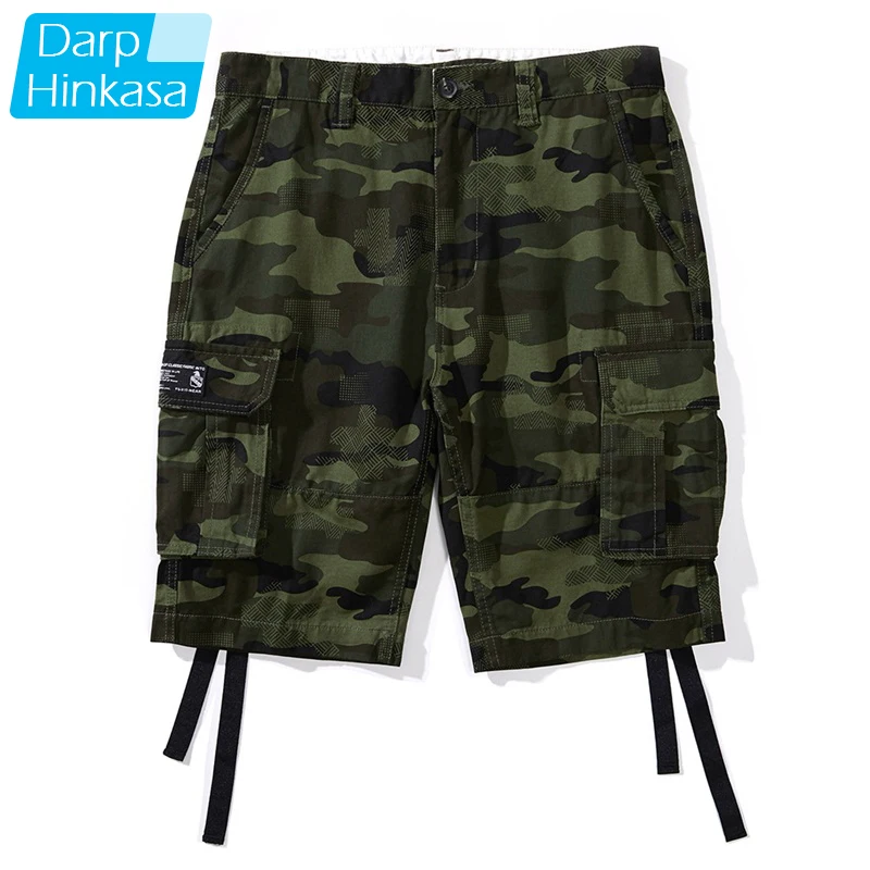 

DARPHINKASA 2020 летние новые карго Шорты повседневные мужские уличные камуфляжные Тактические Брюки Мужские дышащие размера плюс
