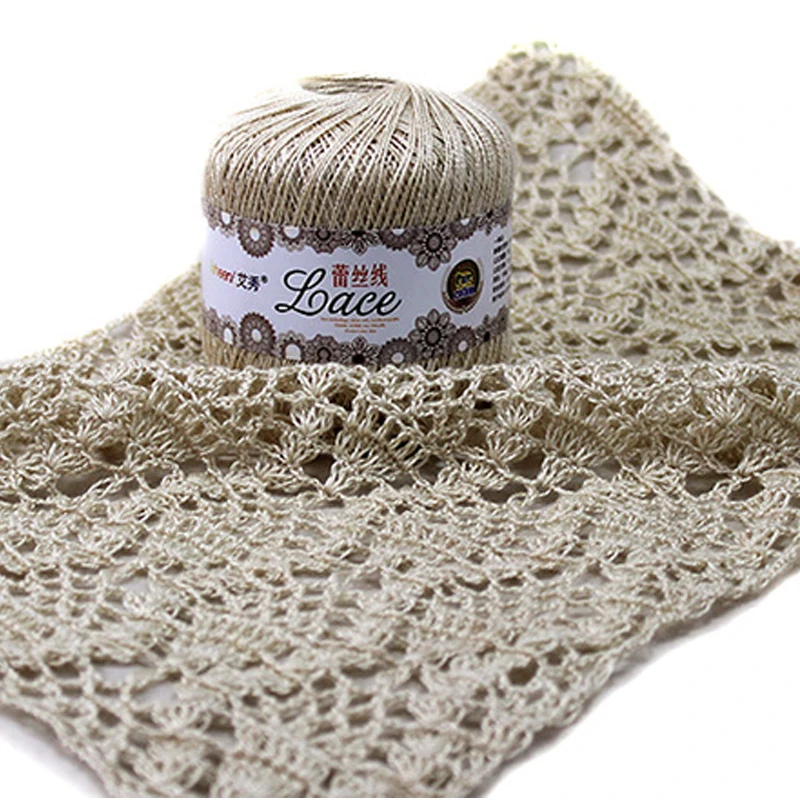50 г/шар 0 8 мм 2ply кружевная хлопковая пряжа 100% хлопок для вязания крючком ручной