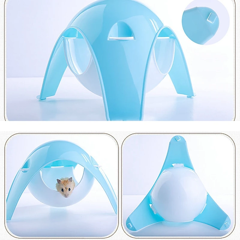 Pet Hamster House Space Pod Dual-Use Plastic Hamster Cage Hammock Small Animal Space Pod Cage For Hamster Rats Hamster Nest images - 6