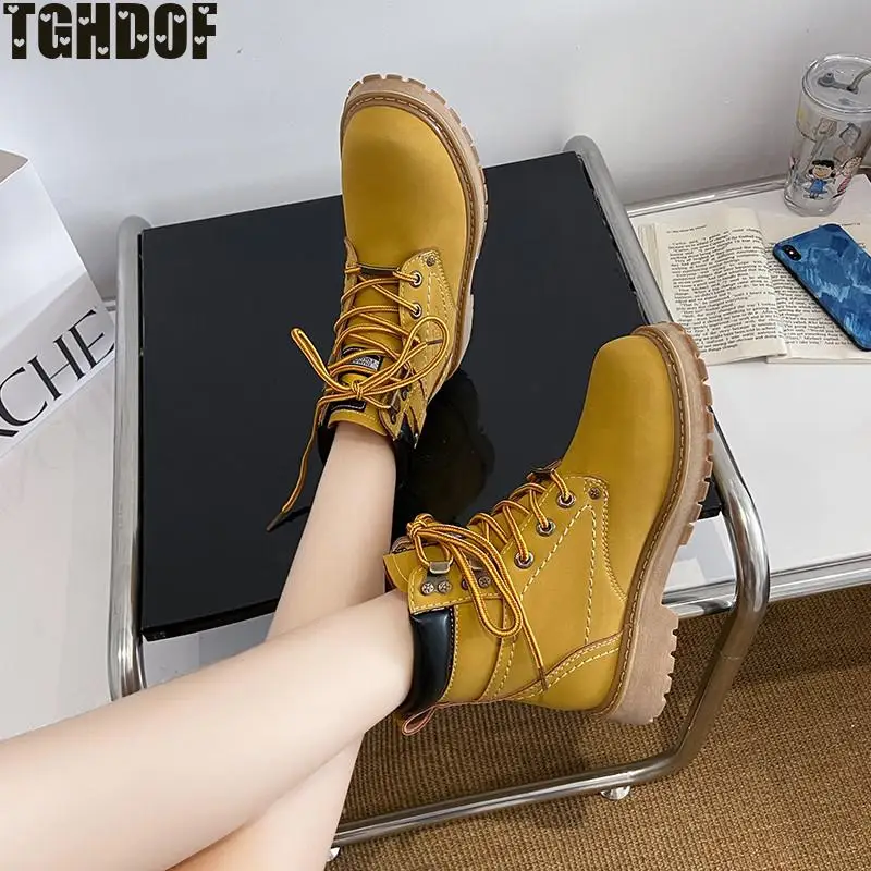 New Cow Suede High-top Men's And Women's Hiking Boots Warm Outdoor Leisure Boots Non-slip Wear-resistant