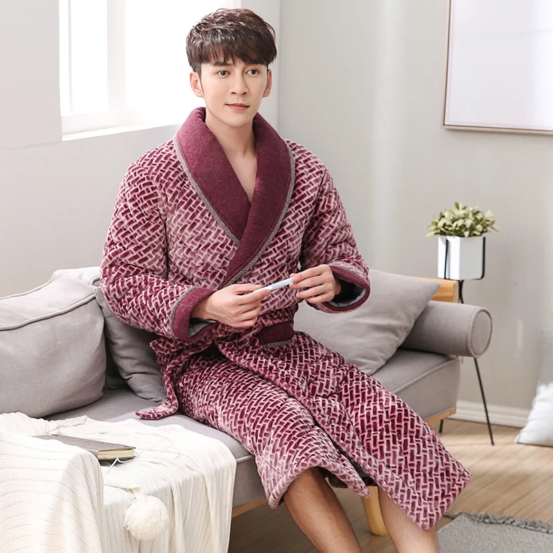 Новый 2020 бархат + хлопковой подкладкой для мужчин толстые размера плюс M 3XL зимние