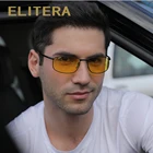 ELITERA, мужские классические прямоугольные солнцезащитные очки, металлическая оправа, поляризованные солнцезащитные очки для мужчин, для вождения, защита от уф400 лучей