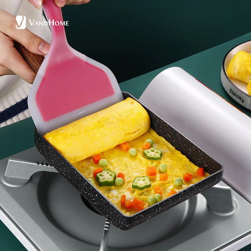 VandHome Square Non-Stick Fried Eggs Pans Frying Pan Japanese Omelette Pancake Kitchen Pot Mini Cooker Maker Breakfast | Дом и сад