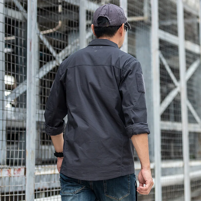 WOLFONROAD Мужская рубашка в стиле милитари быстросохнущая мужская тактическая