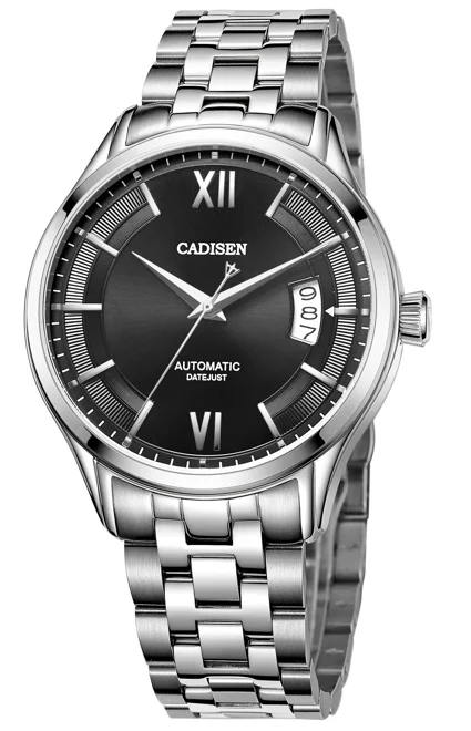 Cadisen new Seiko movement nh35a sapphire Roman digital fashion luxury watch low price promotion | Наручные часы